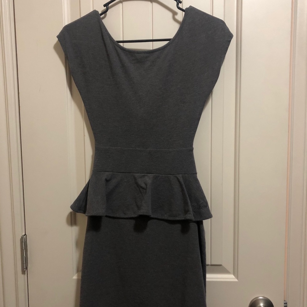Vans Bodycon peplum Dress with cute back cut out